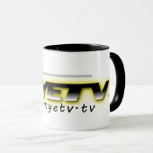MYETV Schwarz-Weiß-Tasse (einfach) Tasse (VorderseiteRechts)