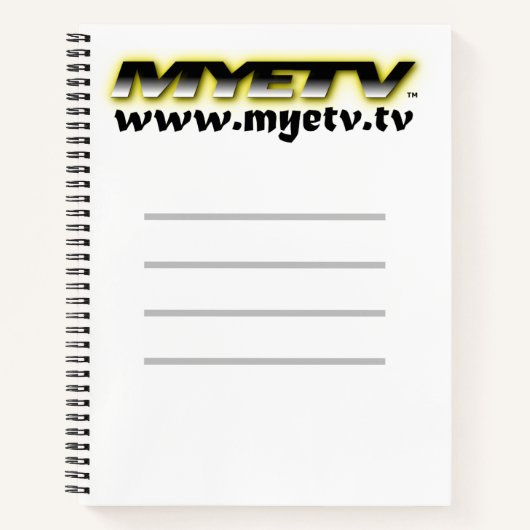 MYETV Spiralnotebook Notizblock (Vorderseite)