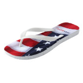 MYETV's amerikanische Flip Flops Wide Straps Badesandalen (Schrägansicht)