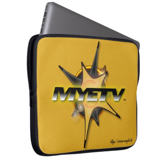 MYETVs Laptop-Sieb (Goldenrod-Farbe) in mehreren G Laptopschutzhülle (Vorne Rechts)