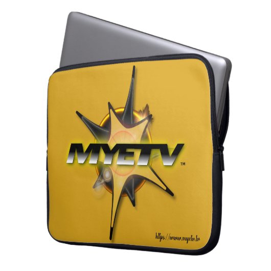MYETVs Laptop-Sieb (Goldenrod-Farbe) in mehreren G Laptopschutzhülle (Vorderseite Links)
