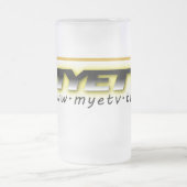 MYETVs Mattierter Glascup Mattglas Bierglas (Mittel)