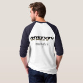 MYETV's Men's Basic 3/4 Sleeve Raglan T - Shirt (Schwarz voll)