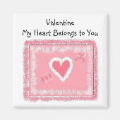 MyHeart gehört dir Magnet (Vorne)