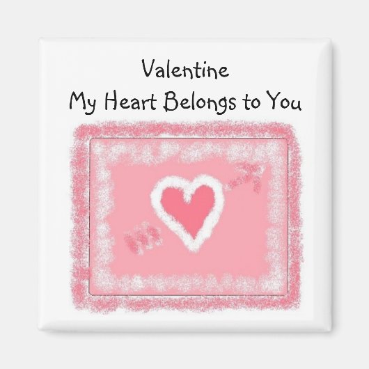 MyHeart gehört dir Magnet (Vorne)