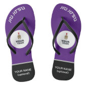 MyJiuJitsuStore.com FlipFlop Lila Belt Edition Badesandalen (Fußbett)