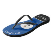 MyJiuJitsuStore FlipFlop Blue Belt Edition Badesandalen (Schrägansicht)
