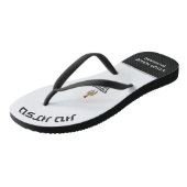 MyJiuJitsuStore FlipFlop White Belt Edition Badesandalen (Schrägansicht)