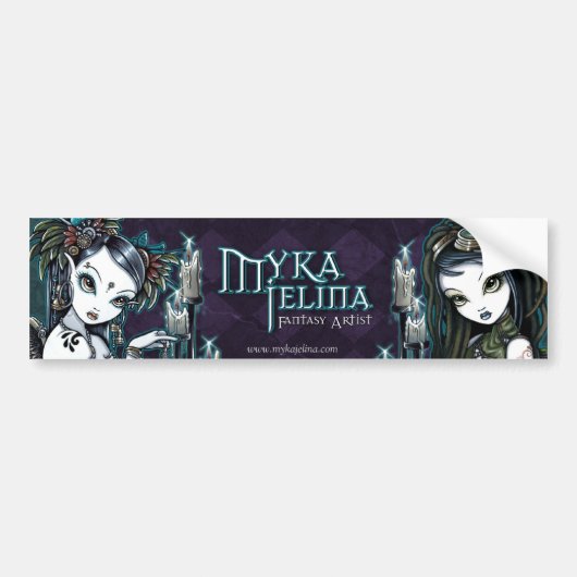 Myka Jelina Fantasie-Kunst-Logo-Autoaufkleber Autoaufkleber (Vorne)