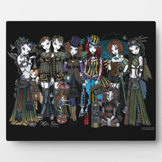 Myka Jelina Steampunk Tribal Fairies Foto Plaque Fotoplatte (Vorderseite)
