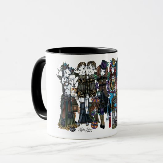 Myka Jelina Steampunk Zirkus-Fee-Tasse Tasse (Vorderseite Links)