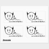 Myke Rectangle Sticker (Blatt)