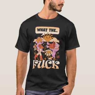 Mykologie bunter magischer Pilzkern T-Shirt