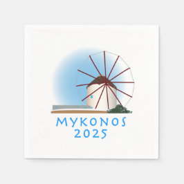Mykonos Cocktail Napkin Serviette