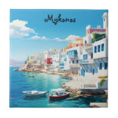 Mykonos Fliese (Vorderseite)