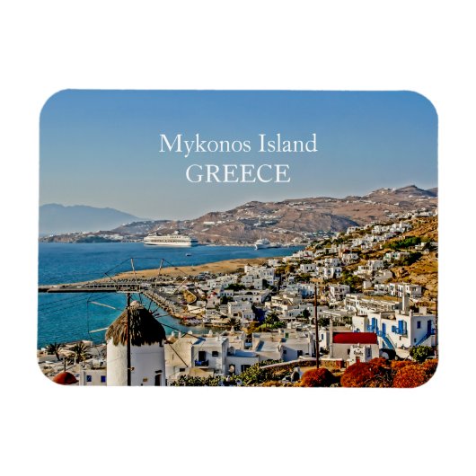 Mykonos Foto Magnet (Horizontal)