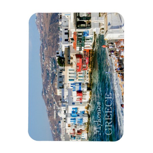 Mykonos Foto Magnet (Vertikal)