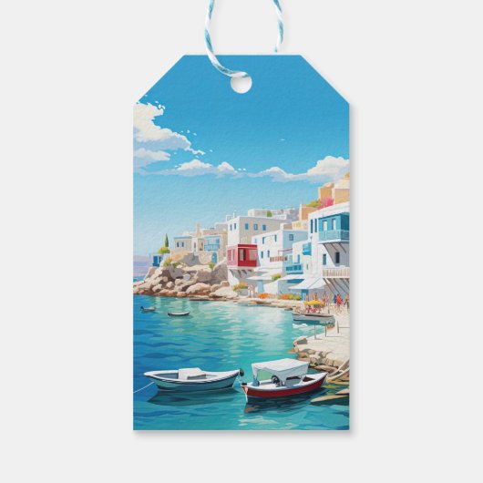 Mykonos Geschenkanhänger (Rückseite)
