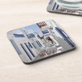 Mykonos Getränkeuntersetzer (Linke Seite)