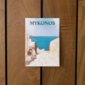 Mykonos Greece Ocean View Travel Postkarte