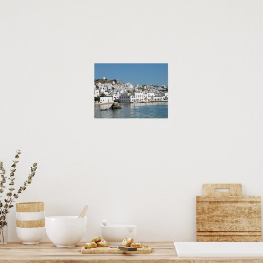 Mykonos Greece Print Poster (Küche)