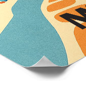 Mykonos Greece Seaside Travel Poster (Ecke)