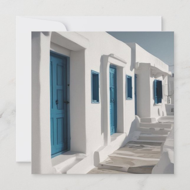 Mykonos Greece Travel Card (Vorderseite)