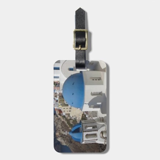 Mykonos Greece Travel Gepäckanhänger (Vorderseite vertikal)