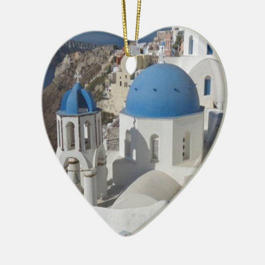 Mykonos Greece Travel Keramik Ornament (Links)