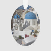 Mykonos Greece Travel Ornament (Rückseite)
