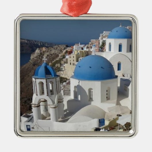 Mykonos Greece Travel Ornament Aus Metall (Vorne)