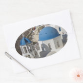 Mykonos Greece Travel Ovaler Aufkleber (Umschlag)