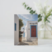 Mykonos Greece Travel Postcard Einladungspostkarte (Stehend Vorderseite)
