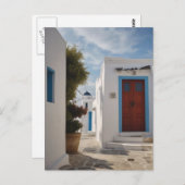 Mykonos Greece Travel Postcard Postkarte (Vorne/Hinten)