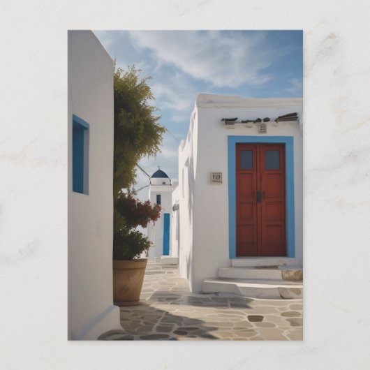 Mykonos Greece Travel Postcard Postkarte (Vorderseite)
