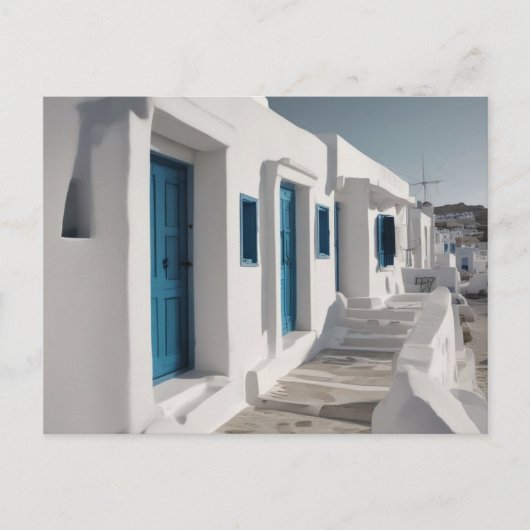 Mykonos Greece Travel Postcard Postkarte (Vorderseite)