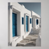 Mykonos Greece Travel Poster (Vorne)