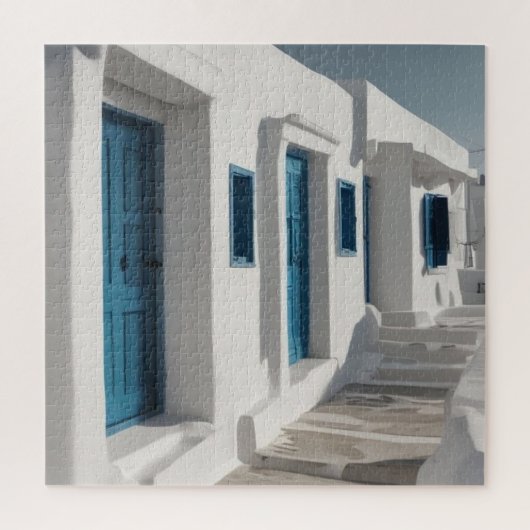 Mykonos Greece Travel Puzzle (Vertikal)