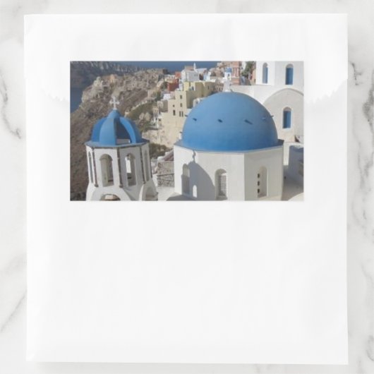 Mykonos Greece Travel Rechteckiger Aufkleber (Tasche)