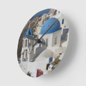 Mykonos Greece Travel Runde Wanduhr (Winkel)