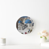 Mykonos Greece Travel Runde Wanduhr (Zuhause)
