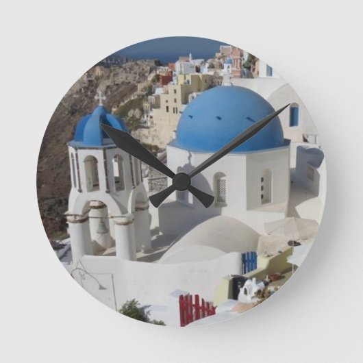 Mykonos Greece Travel Runde Wanduhr (Vorderseite)