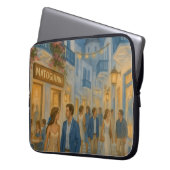 Mykonos Greece Wassercolor Laptop Sleeve (Vorderseite Links)