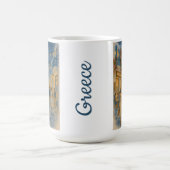 Mykonos Greece Watercolor Kaffeetasse (Mittel)