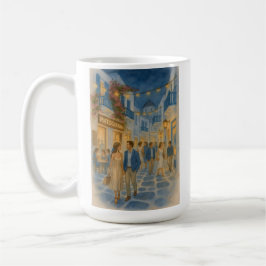 Mykonos Greece Watercolor Kaffeetasse