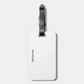 Mykonos Griechenland Aquarellmalerei Gepäckanhänger (Rückseite vertikal)