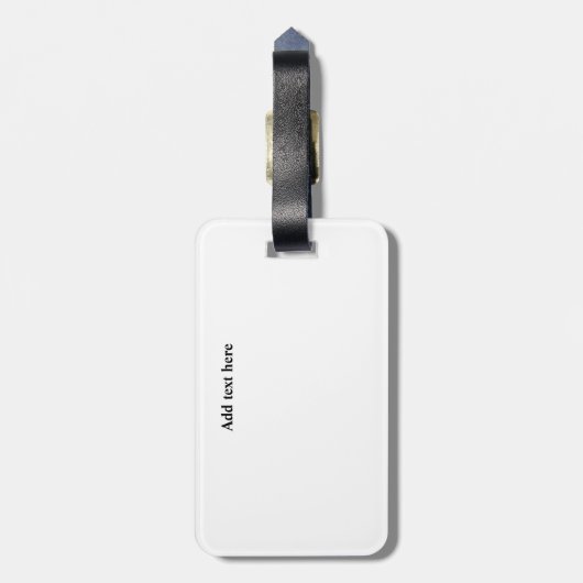 Mykonos Griechenland Aquarellmalerei Gepäckanhänger (Rückseite vertikal)