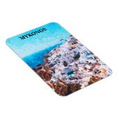 Mykonos Griechenland Aquarellmalerei Magnet (Rechte Seite)