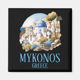 Mykonos Griechenland Griechische Insel Vintage Rei Magnet