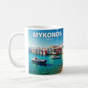 Mykonos Griechenland Griechische Inseln Boote Kaffeetasse